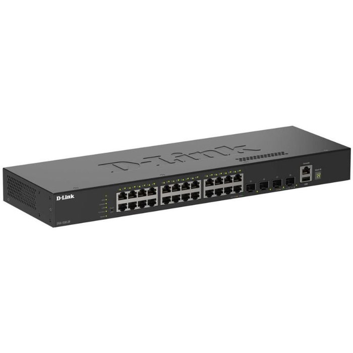 D-Link DGS-1530-28/E Switch de Red de 28 Puertos, 24 Gigabit y 4 10G SFP+ D-Link DGS-1530-28/E Switch de Red de 28 Puertos, 24 Gigabit y 4 10G SFP+